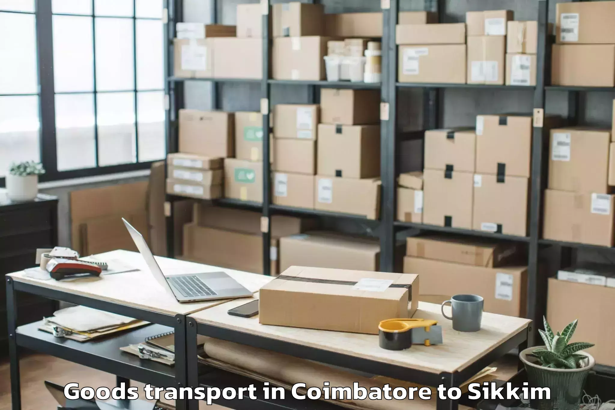 Quality Coimbatore to Srm University Sikkim Gangtok Goods Transport